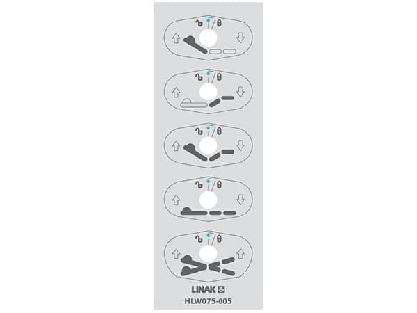 Pulsantiera letto Linak HL754H205+10600