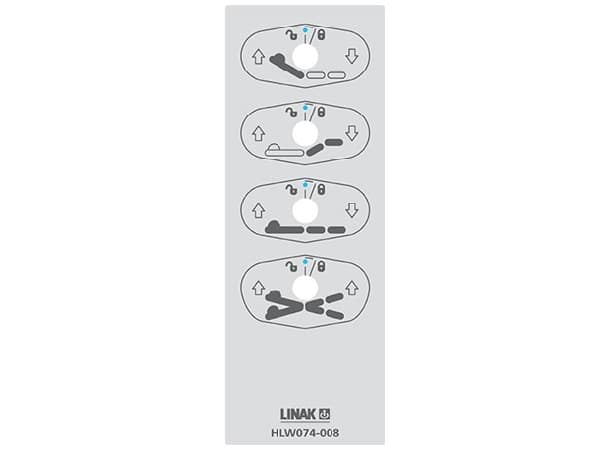 Pulsantiera per letto Linak HL744H208+10600